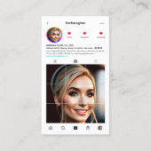 Moderne make-up kunstenaar Lashes Brows Salon Inst Visitekaartje (Voorkant)