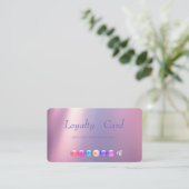 Moderne Make-up Loyaltykaart Klantenkaartje (Staand voorkant)