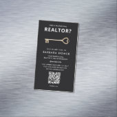 Moderne makelaar benoeming QR Magnetisch Visitekaartje (Voorbeeld)