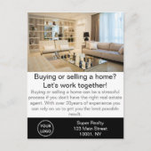 Moderne makelaar  briefkaart (Voorkant)