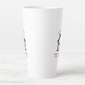 Moderne makelaar Business Logo Custom Latte Mok (Voorkant)