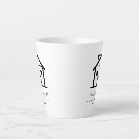 Moderne makelaar Business Swag Custom Latte Mok (Voorkant)