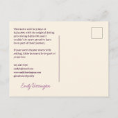 Moderne Makelaar Die Onlangs Een Pruim Verkopen Briefkaart (Achterkant)