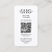 Moderne makelaar Elegant Goud Vastgoed Huis Logo Visitekaartje (Achterkant)