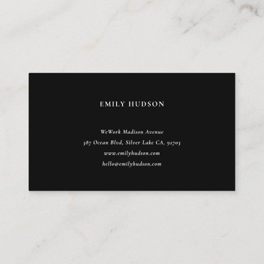 Moderne makelaar Elegant Visitekaartje (Achterkant)