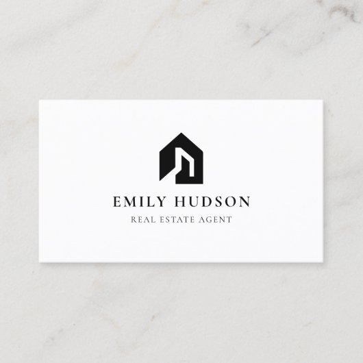 Moderne makelaar Elegant Visitekaartje (Voorkant)