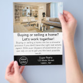 Moderne makelaar flyer (Hand)