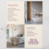 Moderne makelaar flyer (Achterkant)