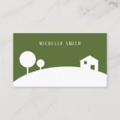 Moderne makelaar Foto Visitekaartje (Voorkant)