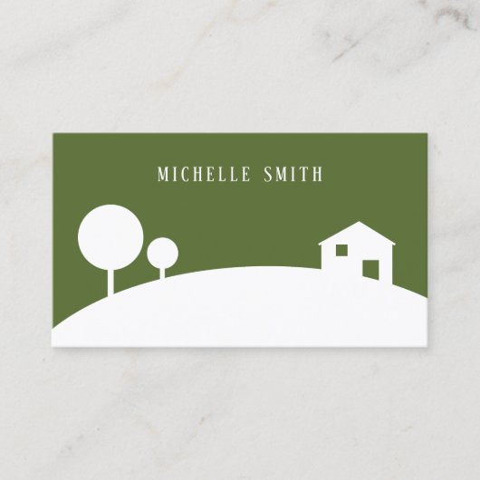 Moderne makelaar Foto Visitekaartje (Voorkant)