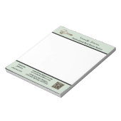 Moderne makelaar gouden huissleutel QR-code Notitieblok (Linkerzijde)