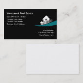 Moderne makelaar in onroerend goed en agent visitekaartje (Voorkant / Achterkant)