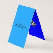 Moderne makelaar in onroerend goed (makelaar) gevo visitekaartje (Achterkant)