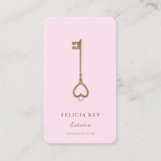 Moderne makelaar Initialen Visitekaartje (Voorkant)