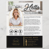 Moderne makelaar Introductiebrief Flyer (Voorkant)