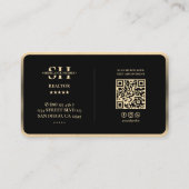 Moderne makelaar Key Faux Crown Gold Trim Hypothee Visitekaartje (Achterkant)