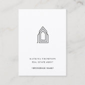 Moderne makelaar makelaar makelaar Logo Visitekaartje (Voorkant)