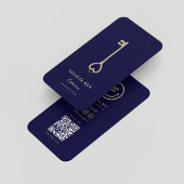 Moderne makelaar makelaar Midnight Blue Visitekaartje