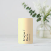 MODERNE MAKELAAR MAKELAAR ZWART GOUD VISITEKAARTJE (Staand voorkant)