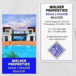 Moderne makelaar (makelaars) Verkopen QR kopen Visitekaartje