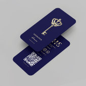 Moderne makelaar Monogram Midnight Blue Visitekaartje