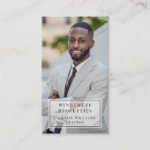 Moderne makelaar onroerend goed foto Visitekaartje (Voorkant)