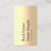MODERNE MAKELAAR ONROEREND GOED GEMAAKT EENVOUDIG VISITEKAARTJE (Voorkant)