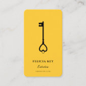 Moderne makelaar onroerend goed marketing zwart ge visitekaartje (Voorkant)