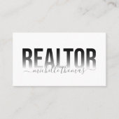 Moderne makelaar onroerend goed professionele foto visitekaartje (Voorkant)