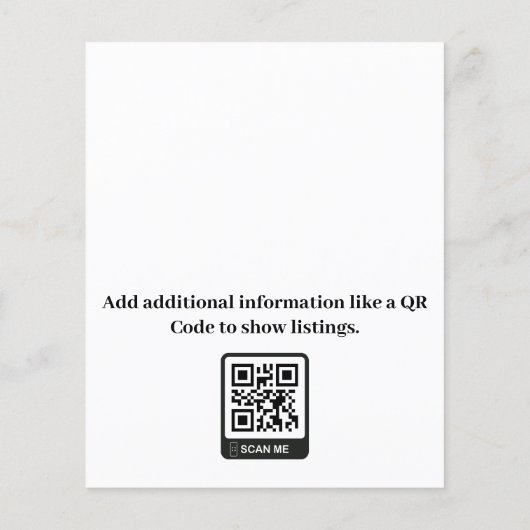 Moderne makelaar op maat flyer (Achterkant)