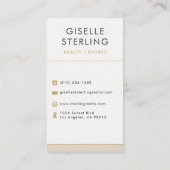 Moderne makelaar professionele elegante visitekaartje (Achterkant)