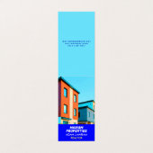 Moderne makelaar (QR foto) makelaar gevouwen Visitekaartje (Buitenkant ongevouwen)