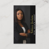 Moderne makelaar Realtor Foto toevoegen Visitekaartje (Voorkant)