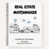 Moderne makelaar Realtor Notitieboek (Voorkant)