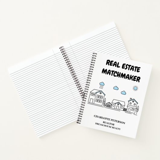Moderne makelaar Realtor Notitieboek (Binnen)