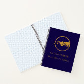 Moderne makelaar voor vastgoedpromotie notitieboek (Binnen)