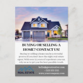 Moderne makelaar woning aanbieding aangepaste brie briefkaart (Voorkant)