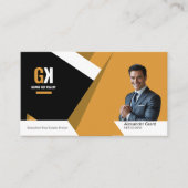 Moderne makelaar – zwart en goud visitekaartje