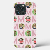 Moderne mam foto sjabloon Blush roze Case-Mate iPhone Case (Achterkant)