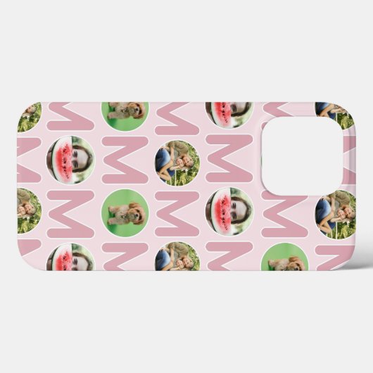 Moderne mam foto sjabloon Blush roze Case-Mate iPhone Case (Achterkant (horizontaal))