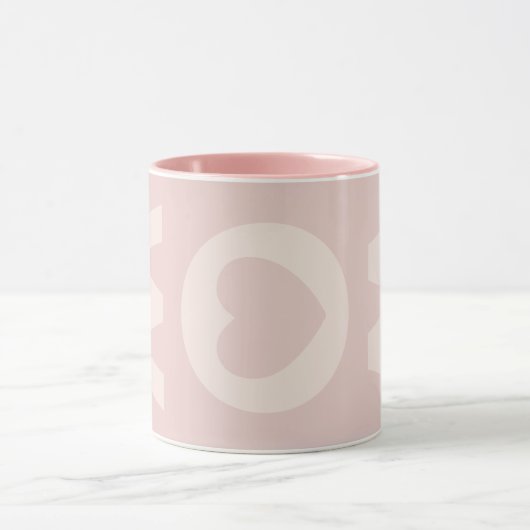 Moderne MAM Roze Blush Hart Moederdag Mok (Midden)