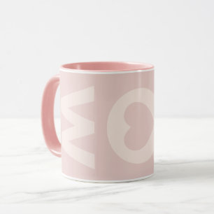 Moderne MAM Roze Blush Hart Moederdag Mok