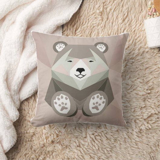 Moderne Mama Beer Geometrisch Kussen (Deken)