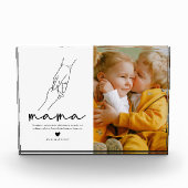Moderne Mama Citaat Aandenken Fotoblokken (Voorkant)