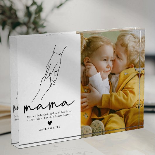 Moderne Mama Citaat Aandenken Fotoblokken