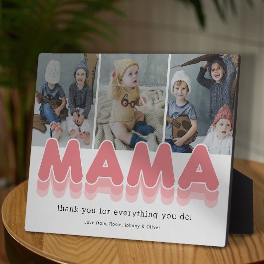 Moderne Mama-fotoplaquette Fotoplaat