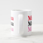 Moderne mama grote koffiekop (Achterkant)