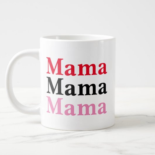 Moderne mama grote koffiekop (Links)
