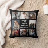 Moderne 'Mama & Ik' Fotocollage 1e Moederdag  Kussen (Deken)