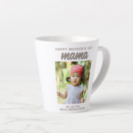 Moderne Mama Kinder foto Happy Moederdag Latte Mok